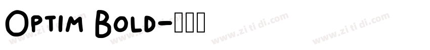 Optim Bold字体转换 Optim Bold字体转换
